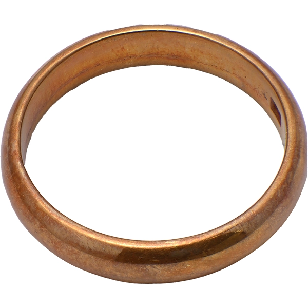 18金リング甲丸