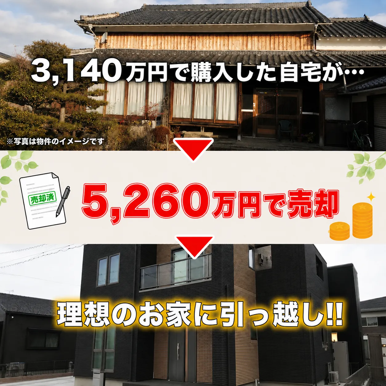 物件画像（売却金額入り）
