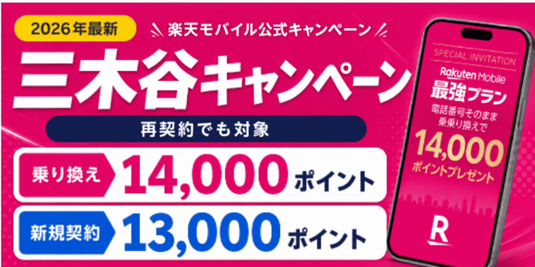 楽天モバイル 三木谷キャンペーン